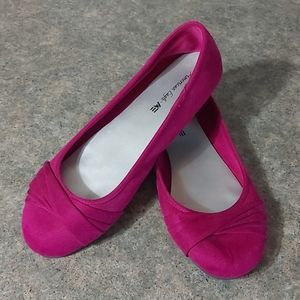 Women's Purple Pink Round Toe Flats 10